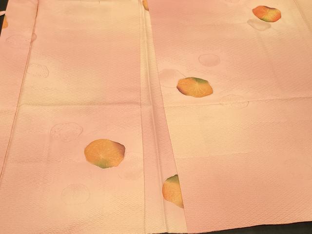 平和屋着物＃羽織　地紋起こし　舞花文　暈し染め　正絹　逸品　CABG8166in