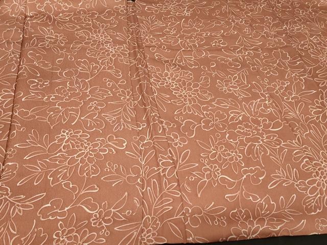 平和屋着物＃羽織　草花文　正絹　逸品　CABG8168in