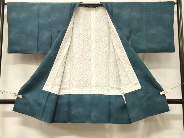 平和屋着物＃道行コート　菱地紋　暈し染め　松坂屋扱い　ロング丈　正絹　逸品　CABG8171in