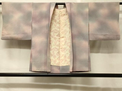 平和屋着物＃羽織　霞文　暈し染め　鬼しぼ縮緬　正絹　逸品　CABG8175in