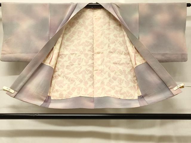 平和屋着物＃羽織　霞文　暈し染め　鬼しぼ縮緬　正絹　逸品　CABG8175in