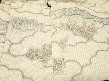 平和屋着物＃羽織　総絞り　雲重ね枝花文　正絹　逸品　CABG8176in