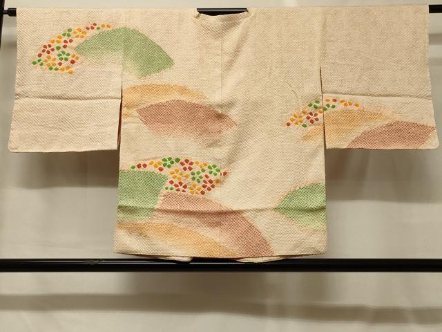 平和屋着物＃道行コート　総絞り　地紙花文　正絹　逸品　未使用　CABG8180in