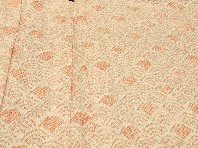 平和屋着物＃羽織　総絞り　青海波　正絹　逸品　未使用　CABG8185in