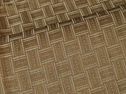平和屋着物＃道行コート　雨コート　単衣　幾何学文様　ロング丈　正絹　逸品　CABG8192in