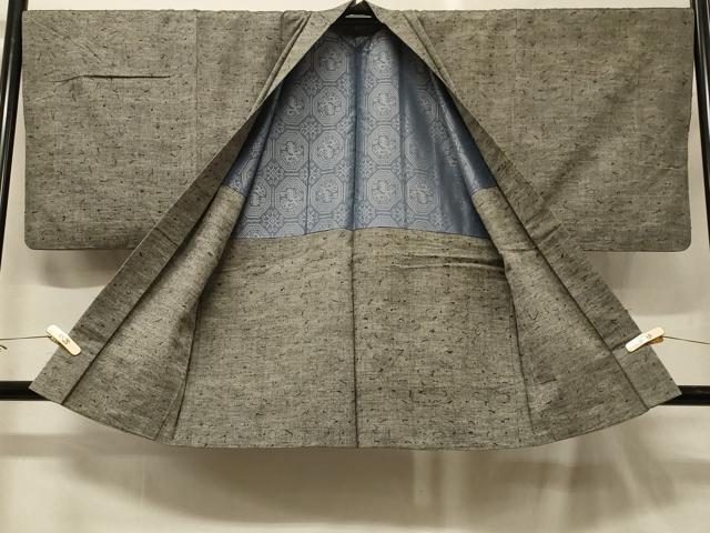 平和屋着物＃男性　羽織　ひげ紬　霞文　正絹　逸品　CABG8193in