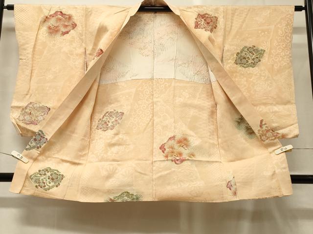 平和屋着物＃羽織　花菱文　金彩　正絹　逸品　CABG8194in