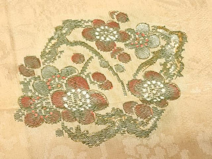 平和屋着物＃羽織　花菱文　金彩　正絹　逸品　CABG8194in