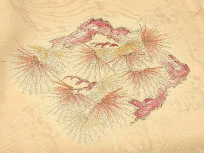 平和屋着物＃羽織　花菱文　金彩　正絹　逸品　CABG8194in