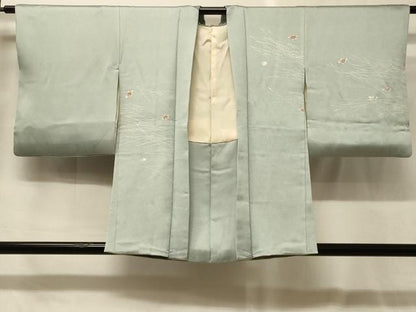 平和屋着物＃羽織　草花文　正絹　逸品　CABG8209in