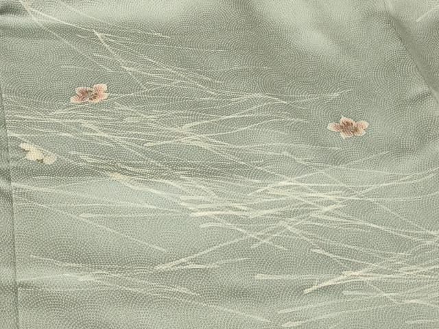 平和屋着物＃羽織　草花文　正絹　逸品　CABG8209in