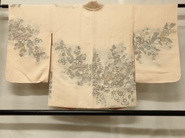 平和屋着物＃羽織　寿光織　草花文　金糸　正絹　逸品　未使用　CABG8213in