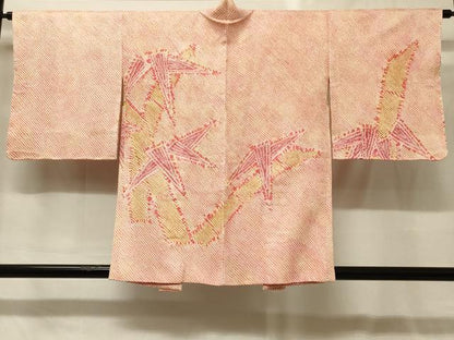 平和屋着物＃羽織　総絞り　笹竹文　暈し染め　正絹　逸品　未使用　CABG8215in