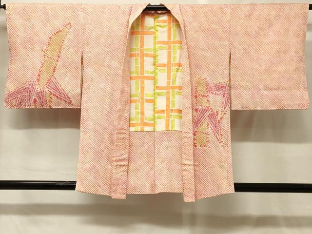 平和屋着物＃羽織　総絞り　笹竹文　暈し染め　正絹　逸品　未使用　CABG8215in