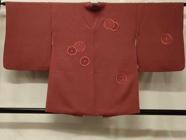 平和屋着物＃羽織　総刺繍　源氏車文　正絹　逸品　CABG8218in