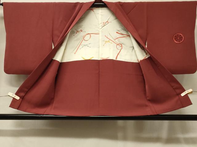 平和屋着物＃羽織　総刺繍　源氏車文　正絹　逸品　CABG8218in