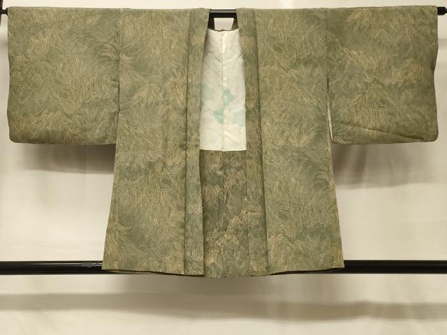 平和屋着物＃羽織　草葉文　正絹　逸品　CABG8220in