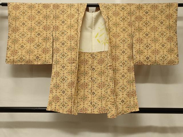 平和屋着物＃羽織　花菱文　正絹　逸品　未使用　CABG8221in