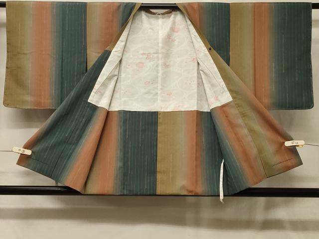 平和屋着物＃道行コート　間道　暈し染め　洗える着物　未使用　CABG8232in