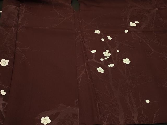 平和屋着物＃羽織　枝梅文　金彩　正絹　逸品　CABG8246in
