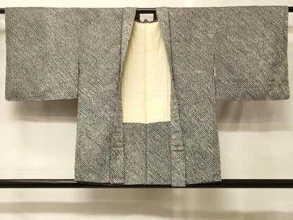 平和屋着物＃羽織　総絞り　黒地　正絹　逸品　未使用　CABG8253in