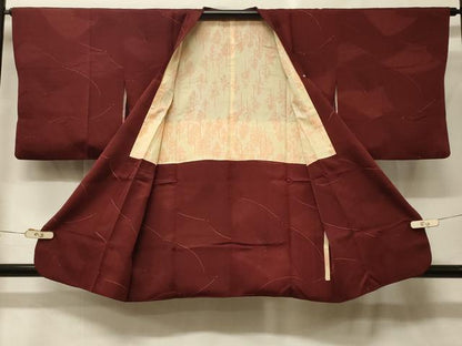 平和屋着物＃道行コート　地紋起こし　幾何学文様　暈し染め　正絹　逸品　CABG8261in