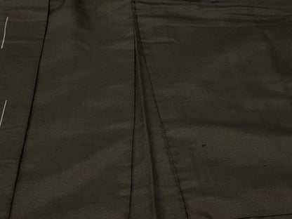 平和屋着物＃男性　長羽織　黒地　正絹　逸品　未使用　CABG8264in