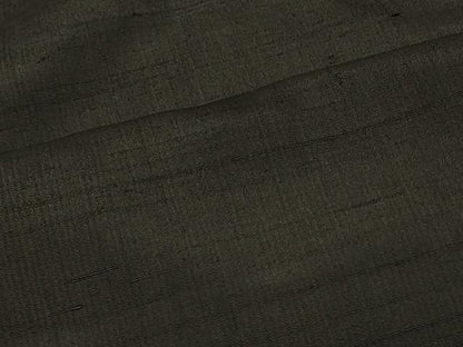 平和屋着物＃男性　長羽織　紬地　黒地　正絹　逸品　未使用　CABG8265in