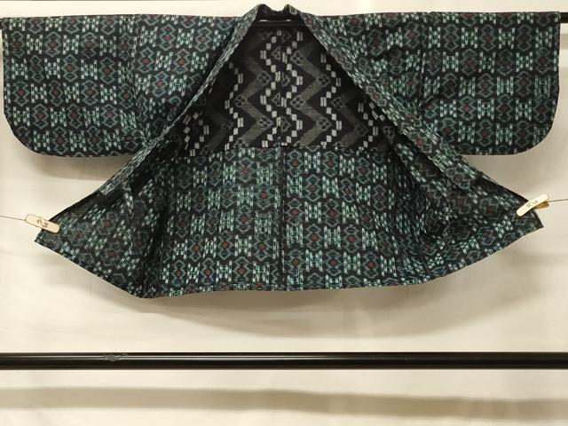 平和屋着物＃道中着　久留米絣　単衣　綿　CABG8266in