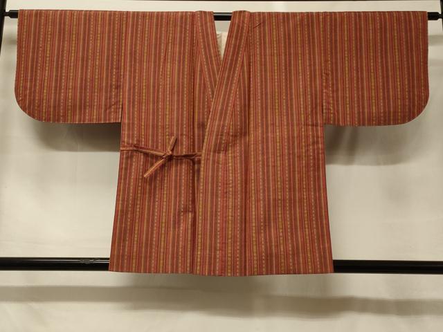 平和屋着物＃道中着　紬地　吉祥間道　正絹　逸品　CABG8272in