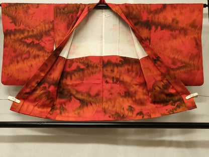 平和屋着物＃羽織　霞文　暈し染め　正絹　逸品　CABG8274in