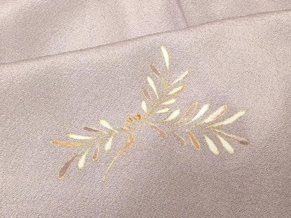 平和屋着物＃道行コート　刺繍　南天文　金彩　正絹　逸品　未使用　CABG8277in