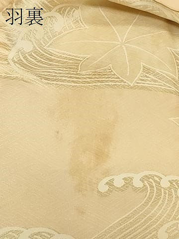 平和屋着物＃羽織　地紋起こし　幾何学文様　正絹　逸品　CABG8279in