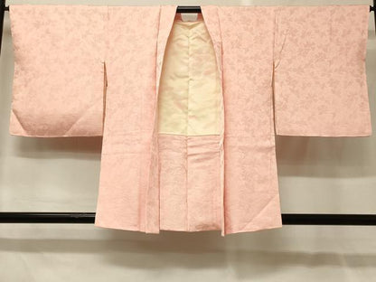 平和屋着物＃羽織　色無地　舞花地紋　一斤染色　正絹　逸品　未使用　CABG8281in