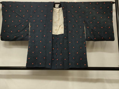 平和屋着物＃羽織　絞り　花づくし　正絹　逸品　CABG8284in