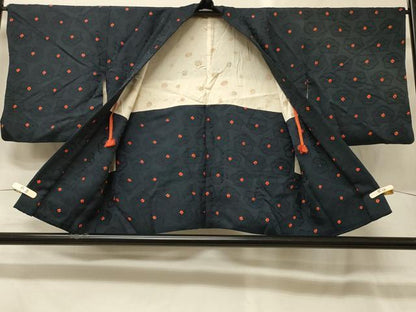 平和屋着物＃羽織　絞り　花づくし　正絹　逸品　CABG8284in