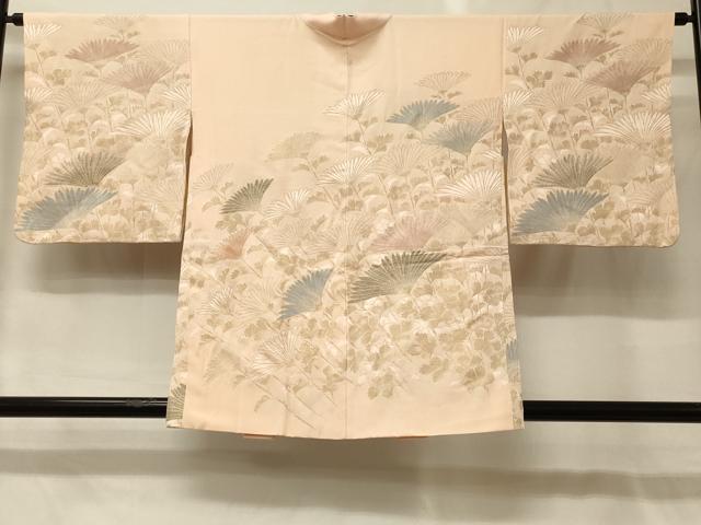 平和屋着物＃羽織　寿光織　枝菊文　金銀糸　正絹　逸品　CABG8295in