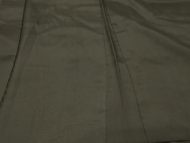 平和屋着物＃男性　長羽織　黒紋付き　正絹　逸品　CABG8299in