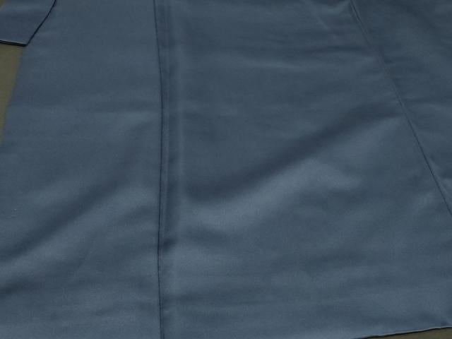 平和屋着物＃男性　長羽織　色紋付き　青褐色　正絹　逸品　CABG8307in