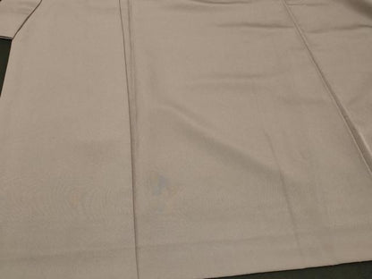 平和屋着物＃男性　長羽織　色紋付き　薄梅鼠色　正絹　逸品　CABG8308in