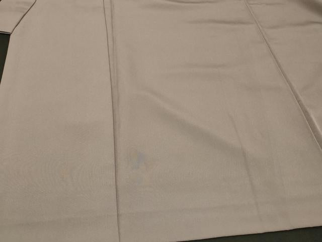 平和屋着物＃男性　長羽織　色紋付き　薄梅鼠色　正絹　逸品　CABG8308in