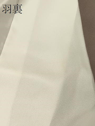 平和屋着物＃男性　長羽織　色紋付き　薄梅鼠色　正絹　逸品　CABG8308in