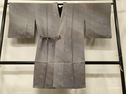 平和屋着物＃道中着　リバーシブル　流水文　暈し染め　黒地　正絹　逸品　未使用　CABG8312in