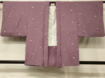 平和屋着物＃羽織　地紋起こし　舞花文　正絹　逸品　CABG8321in