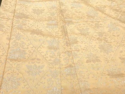 平和屋着物＃羽織　寿光織　菱更紗花文　暈し染め　銀糸　正絹　逸品　CABG8323in