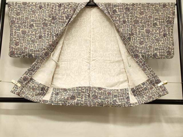 平和屋着物＃羽織　更紗花文　正絹　逸品　CABG8334in