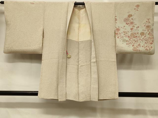 平和屋着物＃羽織　寿光織　枝花文　金銀糸　正絹　逸品　CABG8336in