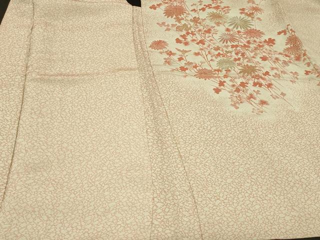 平和屋着物＃羽織　寿光織　枝花文　金銀糸　正絹　逸品　CABG8336in