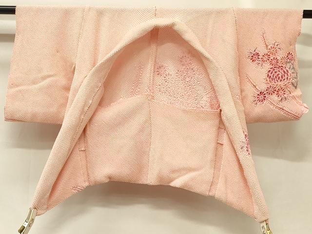 平和屋着物＃羽織　仮絵羽　総絞り　草花文　正絹　逸品　未使用　CABG8337in