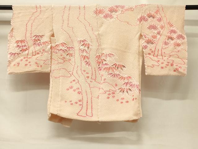 平和屋着物＃羽織　仮絵羽　総絞り　松笹文　正絹　逸品　未使用　CABG8338in